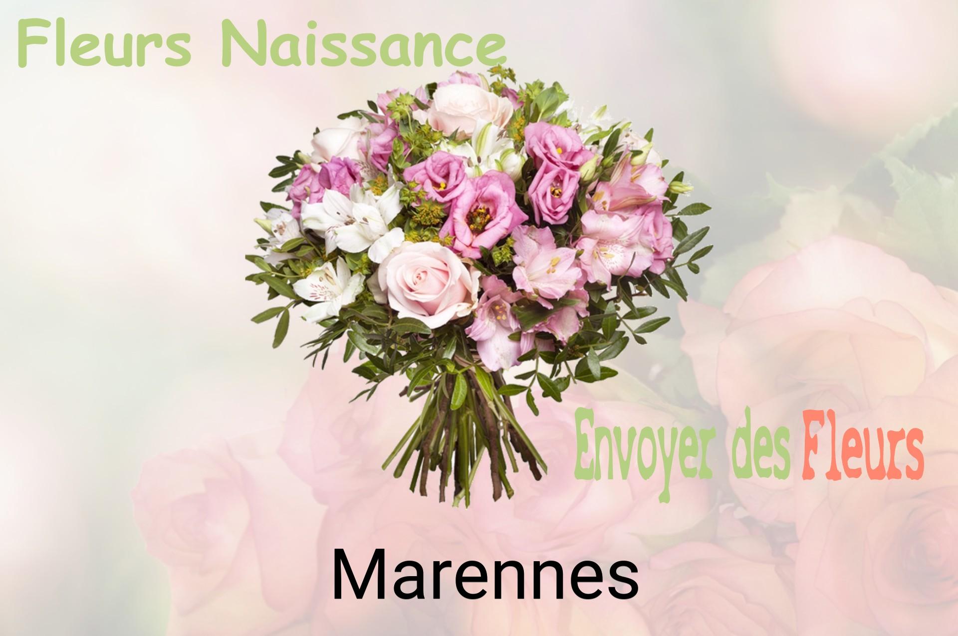 Bouquet de fleurs de naissance livré à Marennes